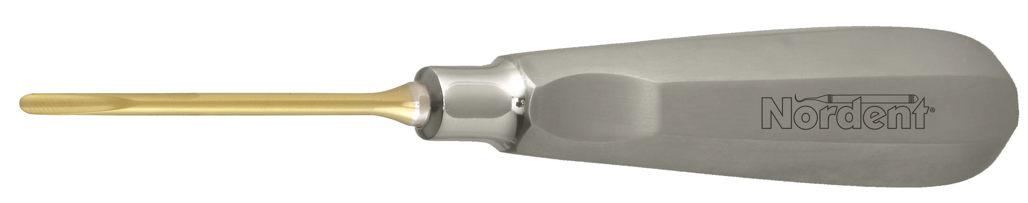 Nordent Luxating Elevator #3ST, Straight, 3 mm, Titanium Nitride Coated, Stainless Steel Handle, 1/Pk, ELX3ST