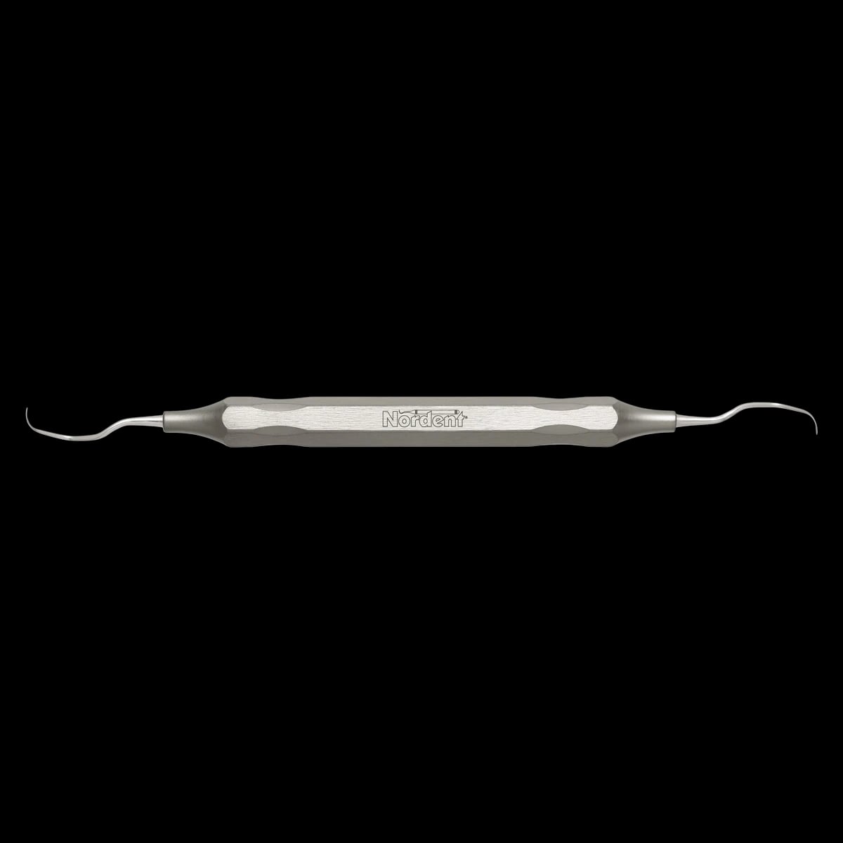 Nordent Classic Gracey Curette #13-14, Double-End, DuraLite Hex Handle, Stainless Steel