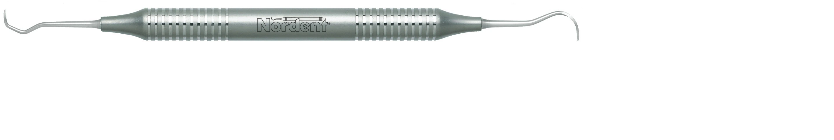Nordent DuraLite Round Double-Ended Anterior Jacquette #1S / Sickle N5 (5-33) Scaler, Stainless Steel, RESCJ1S-N5