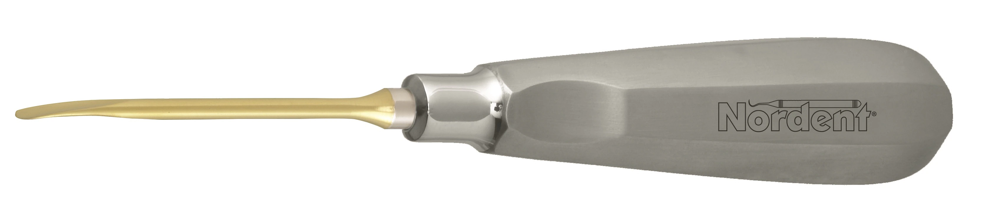 Nordent Luxating Elevator, #3CT, Curved, 3 mm, Titanium Nitride Coated, Stainless Steel Handle, 1/Pk, ELX3CT