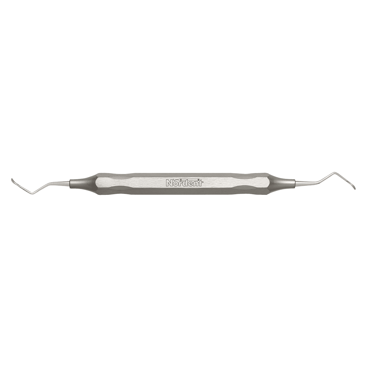 Nordent Columbia 4R/4L Universal Curette, Double-Ended, DuraLite Hex Handle, 1 Each