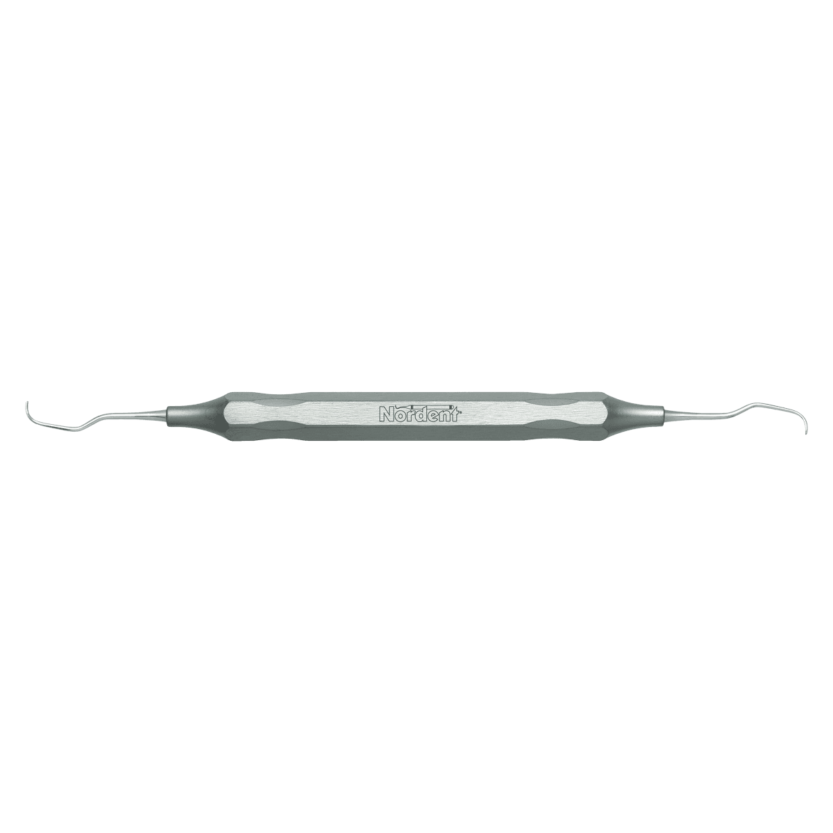 Nordent Classic Gracey Curette #1-2, Double-Ended, DuraLite Hex Handle, Stainless Steel