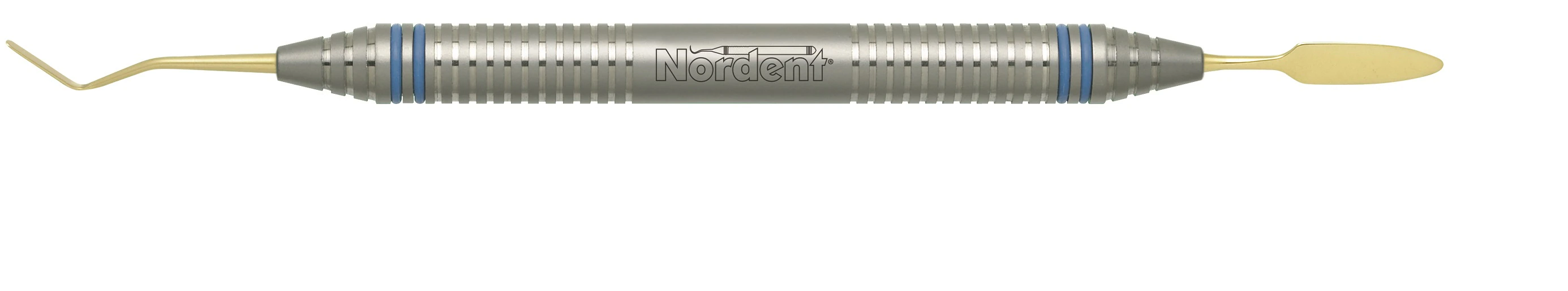 Nordent #9 Titanium-Coated Double End Composite Placement Instrument, DuraLite Round Handle, REPFI9T