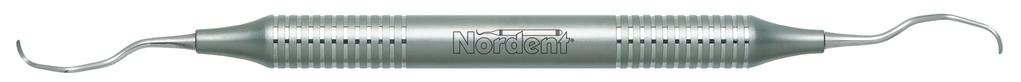 Nordent Classic Gracey Curette #15-16, Double-Ended, DuraLite Round Handle, Stainless Steel, 1 Each