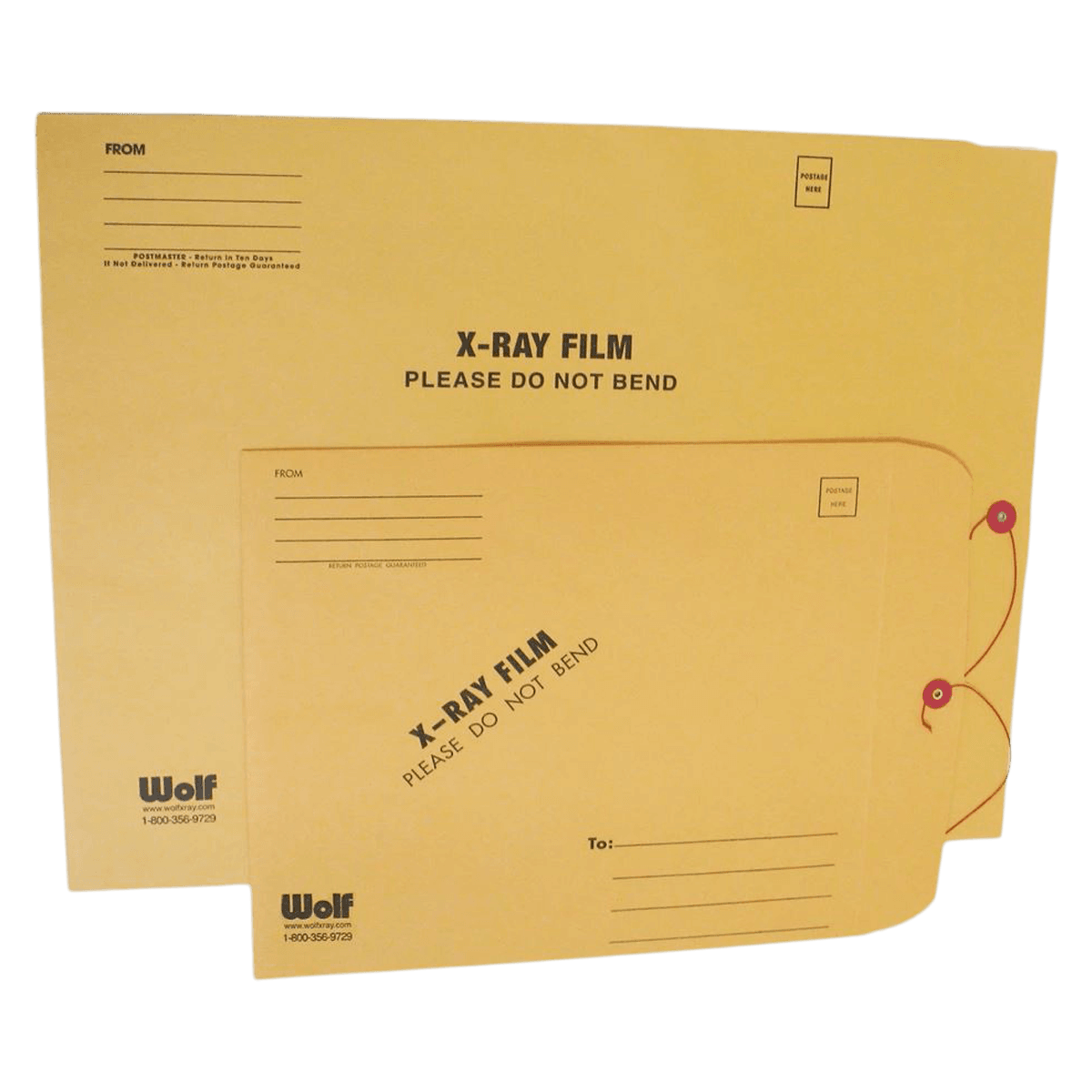 Wolf X-Ray Mailing Envelope for 14x17" X-Ray Films, 100/Box
