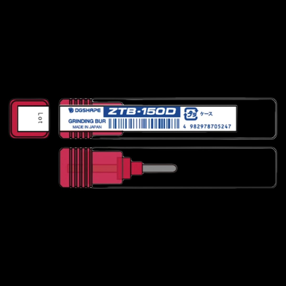 Roland DGA Titanium Abutment Grinding Bur, 3.0mm, Each, ZTB-150D