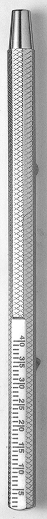 Hu-Friedy Mirror Handle #1 with mm Calibrations, Octagonal, Cone Socket, Single End, Stainless Steel