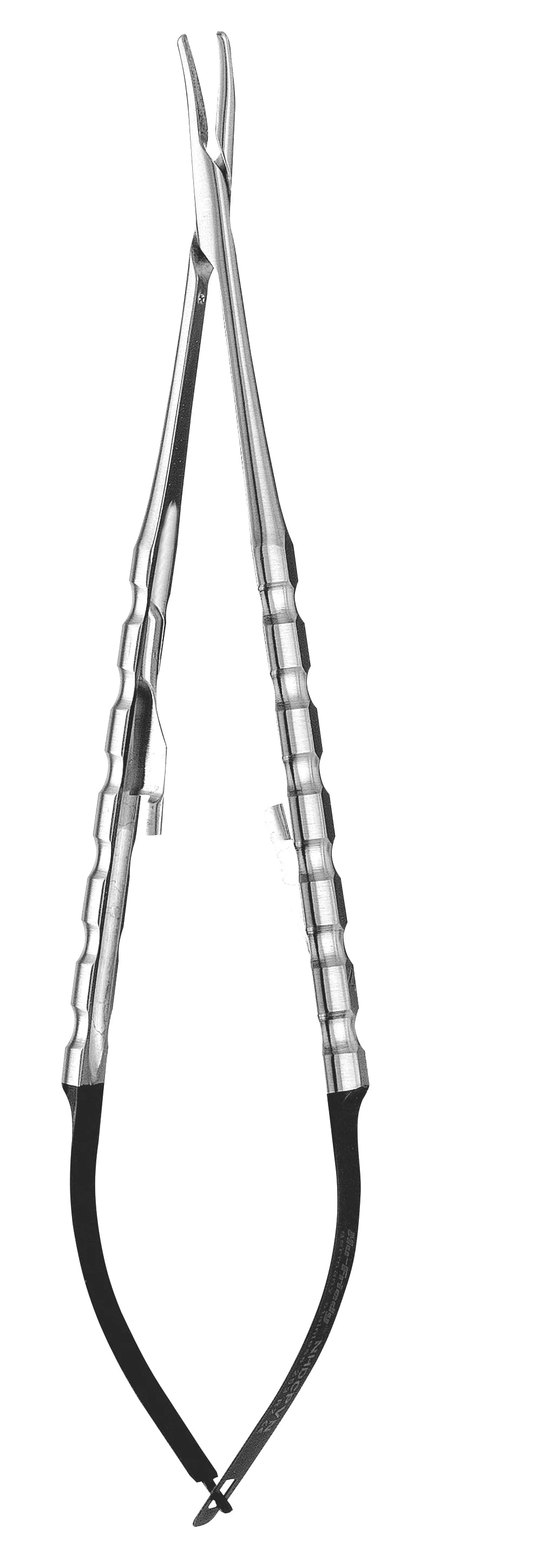 Hu-Friedy Micro Curved Castro Needle Holder, Diamond Dusted, 7" (18 cm), NHDCPVN