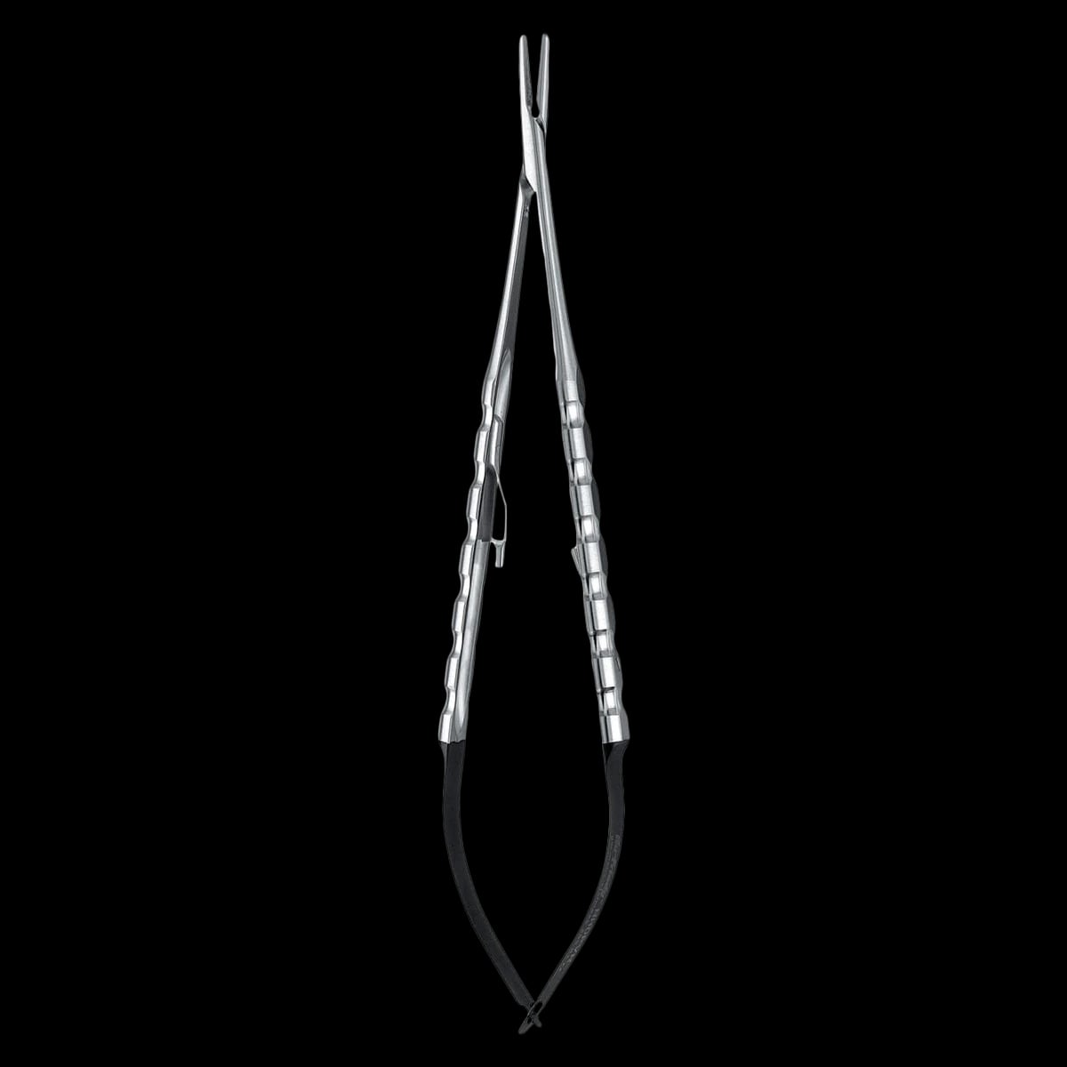 Hu-Friedy Micro Straight Castro Needle Holder, Diamond Dusted, 4.0-6.0 Suture, 18cm/7", NHDPVN