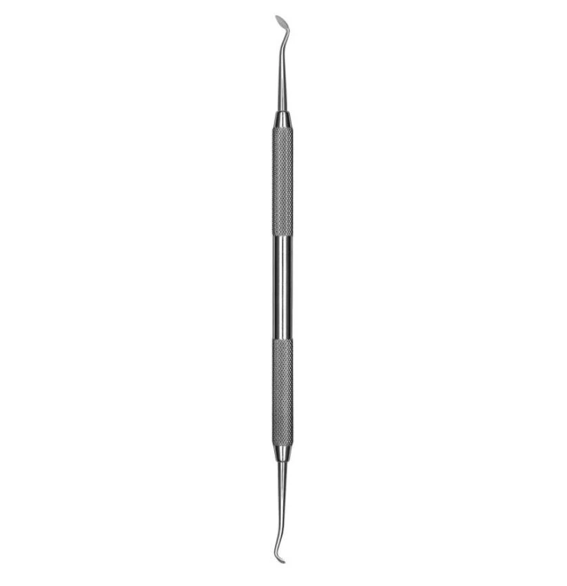 Hu-Friedy Cleoid-Discoid Carver, Double-Ended, 3/6, #6 Satin Steel Handle, CD3/66