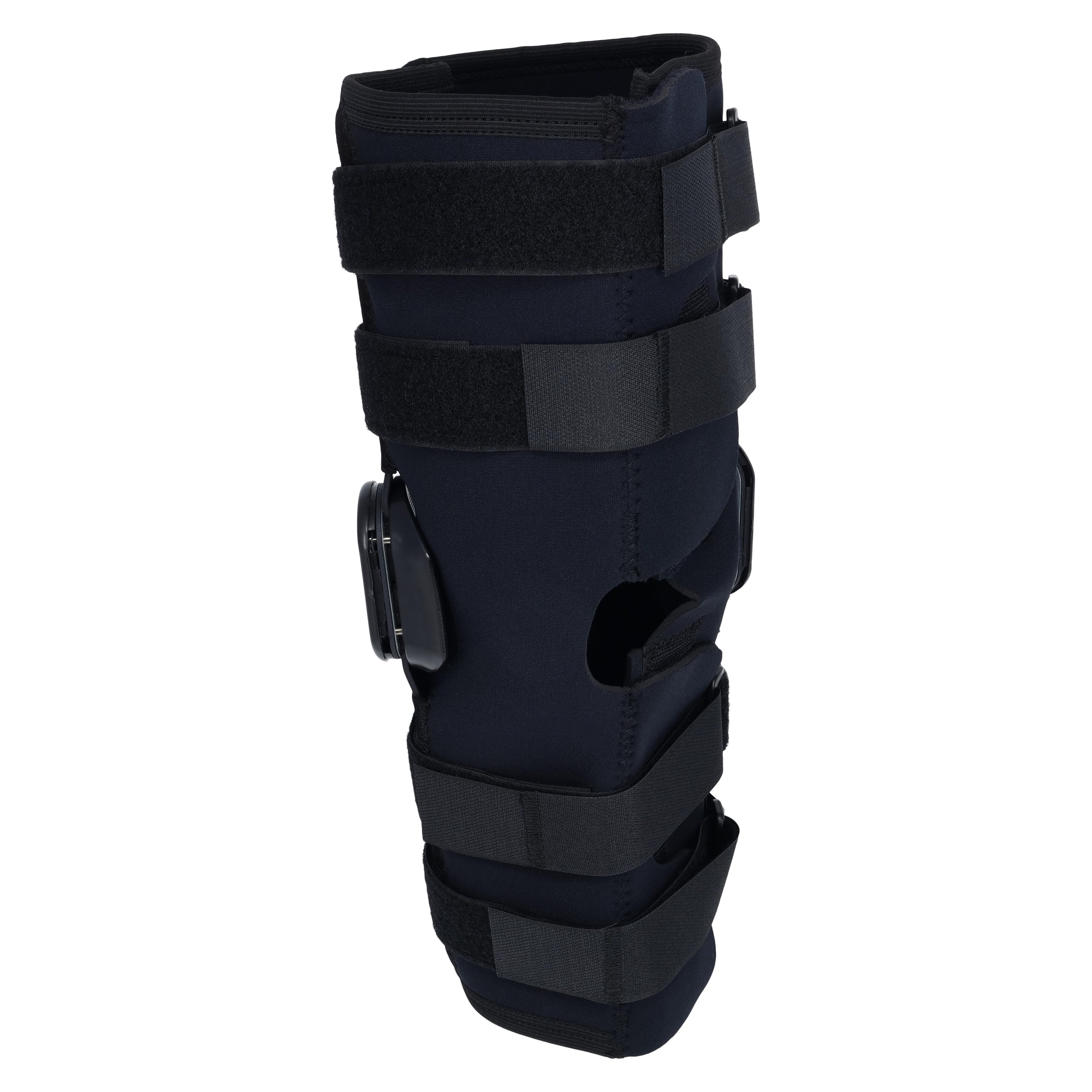 DJO Action Brace Knee Support, Neoprene, Black, X-Large (20.5-23"), 17"