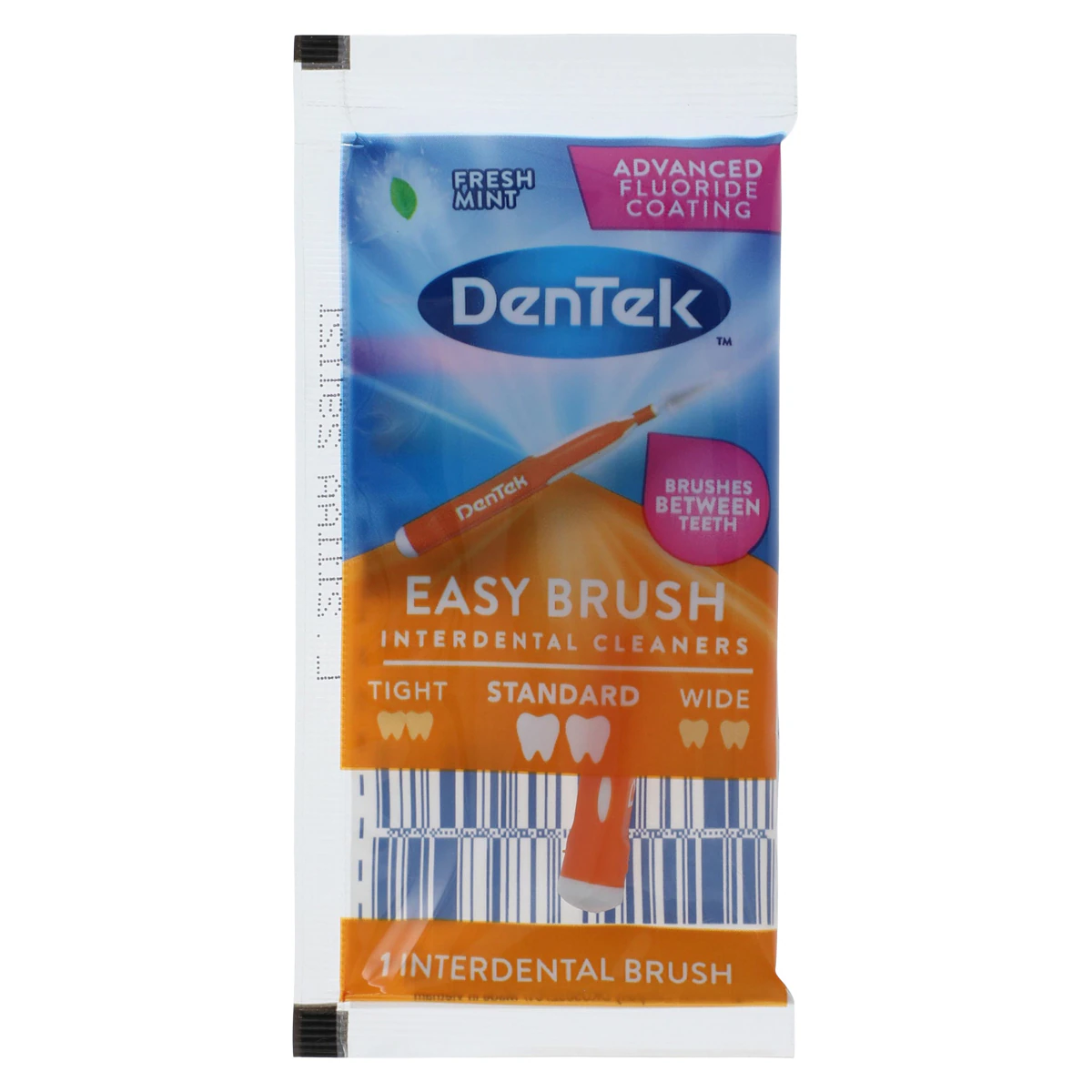 DenTek Easy Brush Interdental Cleaners, Standard, Tapered Brush, 144/Bag