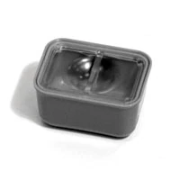 Hu-Friedy IMS Signature Series Single Tub Cup with Cover, 2 1/4" x 1 5/8" x 1 1/8", Clear, IMS-1424