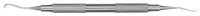 Hu-Friedy Cosmetic Contouring Instrument F, #6 Goldfogel, #41 Round Handle, Double End, Stainless Steel