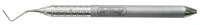 Hu-Friedy Periotome, Posterior Left, Single End, #4 Design, #6 Satin Steel Handle, PT4