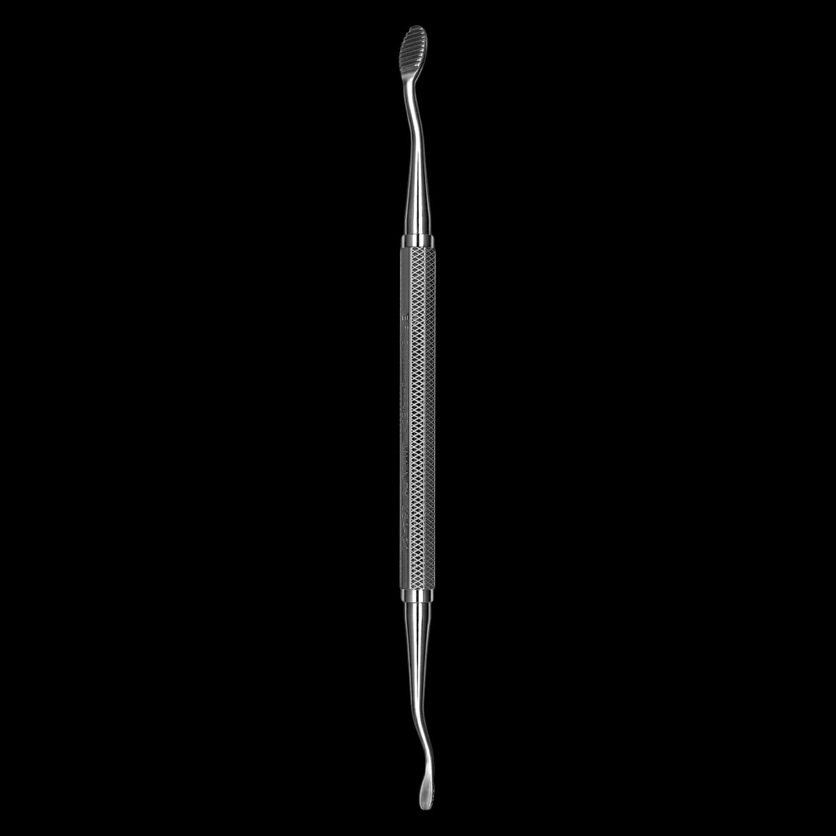 Hu-Friedy #21 Miller Bone File, Straight-Cut, Double-End, #522 Hexagon Handle, BF21