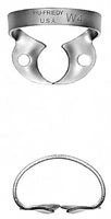 Hu-Friedy Satin Steel Rubber Dam Clamp #4, Winged, Small Upper Molars, 1 Each, RDCM4