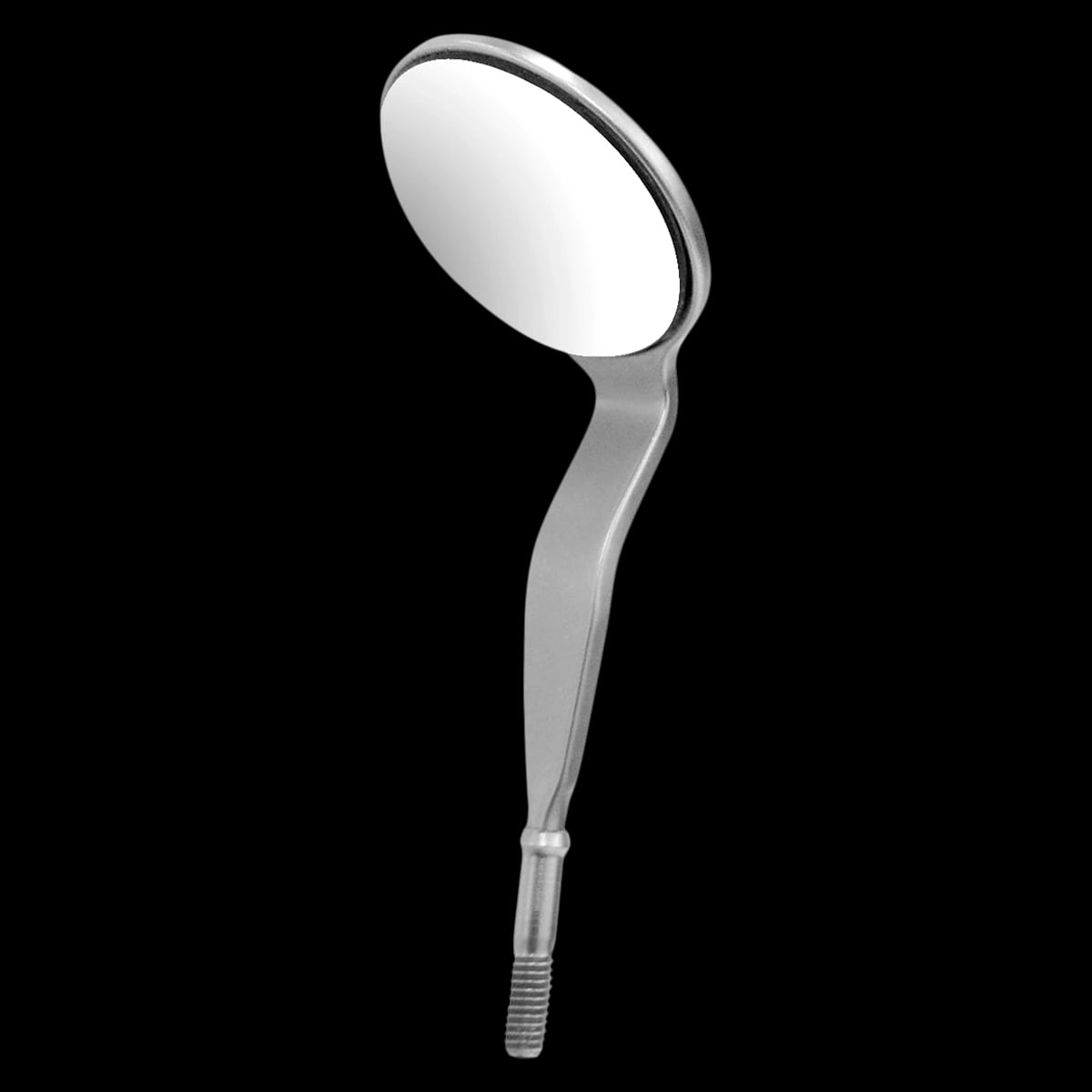 Hu-Friedy #5 DS FS CS Double-Sided Front Surface Cone Socket Mouth Mirror, Rhodium-Coated, Single, Part No. 279161