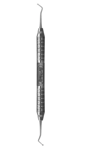 Hu-Friedy Excavator #18 Heavy Double-Ended, #6 Satin Steel Handle, EXC18H6