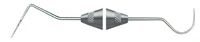 Hu-Friedy Expro Double-Ended Explorer/Probe, #23/O Michigan with #31 Round Handle, Shepherd Hook, 3-6-8 Markings, XP23/O