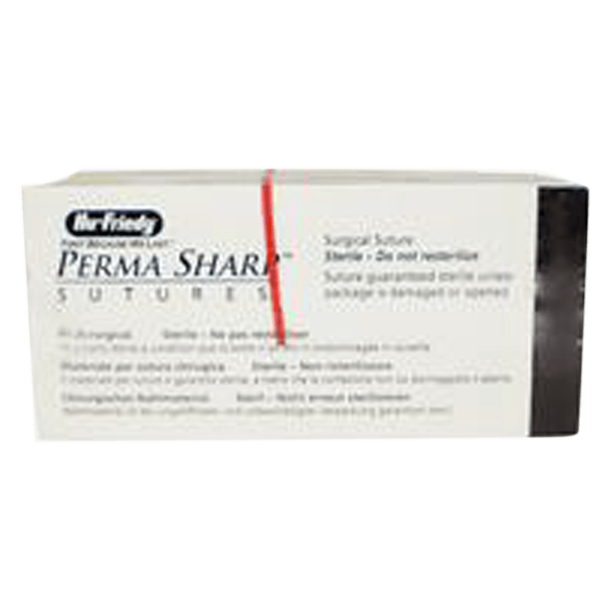 Hu-Friedy Perma Sharp PGA FA Absorbable Suture, 3-0, Undyed Braided, 18 in, C-9 Reverse Cutting 1/2 Circle 23 mm Needle, 12/Box, PSN585FA