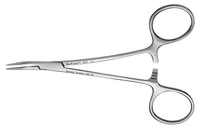 Hu-Friedy Peet Silver Point Forceps, 45° Angle, Stainless Steel, 4 3/4 in, Each