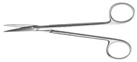 Hu-Friedy Joseph Curved Scissors, 5.5" (14cm), 1 Serrated Blade, Surgical Stainless Steel, Each, 588385