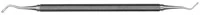 Hu-Friedy #4M Markley Double End Amalgam Plugger, #2 Octagonal Handle, 1.5-2.8mm Diamond Tip