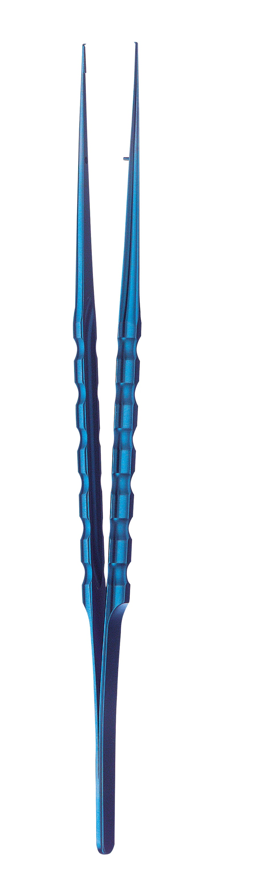 Hu-Friedy 1x2 Straight Diamond Dusted Titanium Microsurgical Tissue Pliers, 7" (18cm), TPSSTMBH