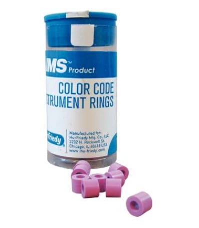 Hu-Friedy IMS Color Code Instrument Rings, Regular, Purple, 50/Pk, IMS-12811