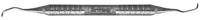 Hu-Friedy Goldman-Fox Curette GF-4, #6 Satin Steel Handle, Double-Ended, 1 Each