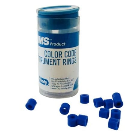 Hu-Friedy IMS Color Code Instrument Rings, Large, Blue, 50/Pkg, IMS-1288L