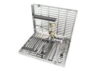 IMS® Signature Series® Large Cassettes, 12 Instrument Capacity, 8" x 1.25" x 11", Gray, Stainless Steel, IM4121