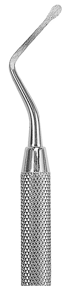 Hu-Friedy Abou-Rass Endodontic Excavator, Size 2, Single End, Angled, 2 mm, Stainless Steel