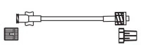 Codan IV Extension Set, 5" Male/Female Luer Lock, Kink Resistant, Minibore, Sterile, 50/Case