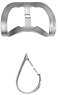 Hu-Friedy Satin Steel Rubber Dam Clamp, #212, Anterior, Wingless, 1/Pk, RDCM212
