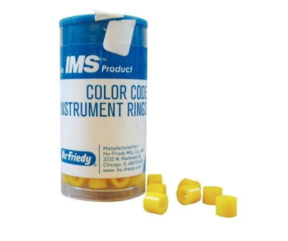 Hu-Friedy IMS Color Code Instrument Rings, Large, Yellow, 50/Pkg, IMS-1285L