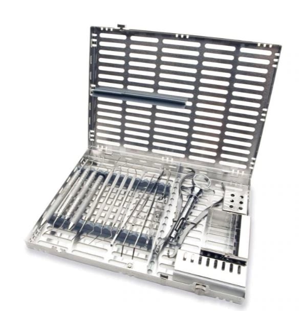 Hu-Friedy Green Large Signature Series® 12 Instrument Cassette with Accessory Area, IM4129