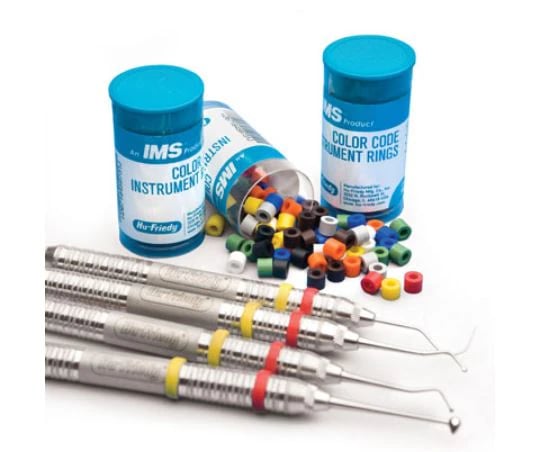 Hu-Friedy IMS Color Code Instrument Rings, Large, Red, 50/Pkg, IMS-1286L