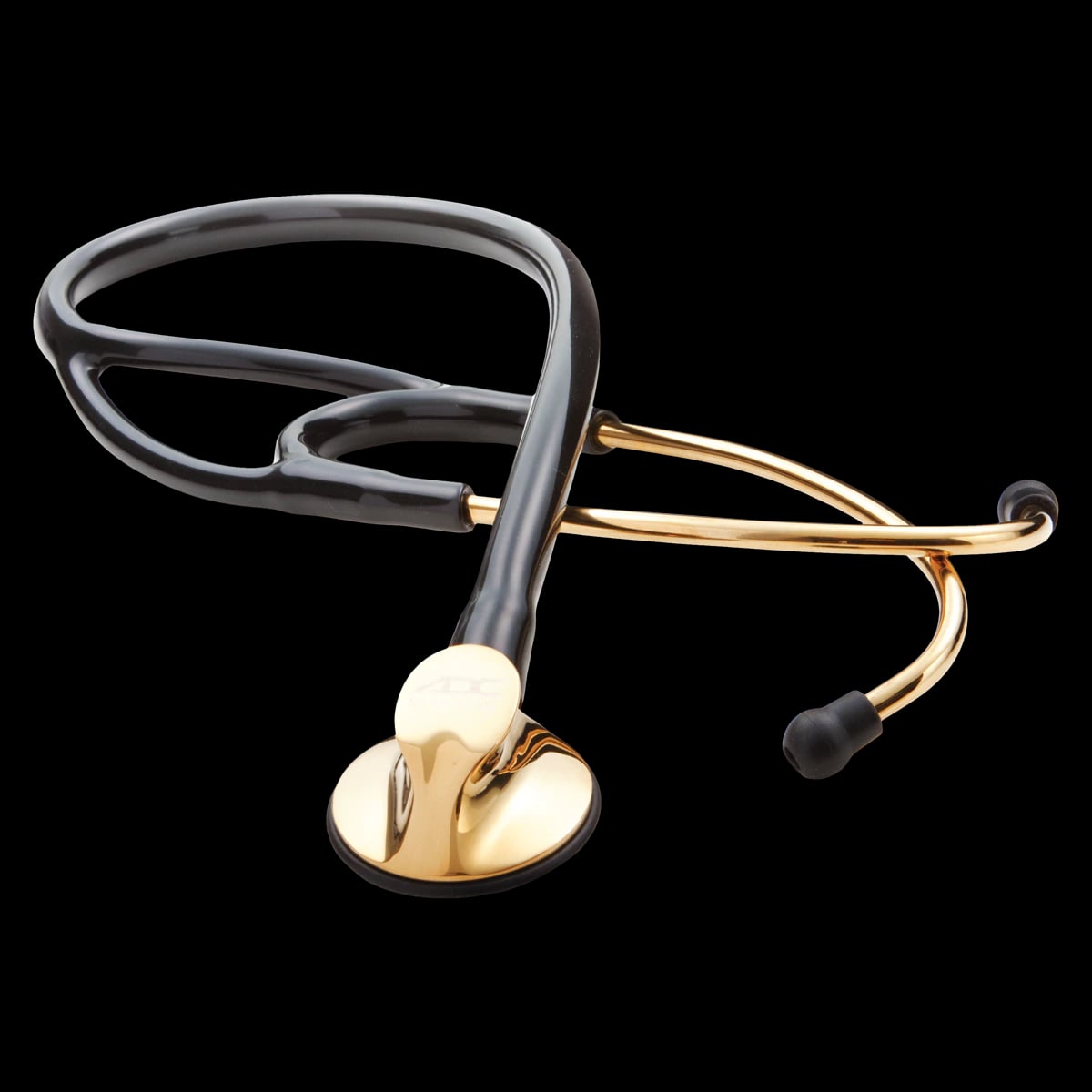 ADC Adscope 600 Cardiology Stethoscope, Adult, Black, Double Lumen Tubing, 600-1000