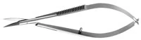 Hu-Friedy Castroviejo #31 Microsurgical Scissors, Curved, 10 cm (4"), Stainless Steel, Single Pair