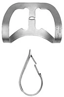 Hu-Friedy Rubber Dam Clamp, #212SA, Anterior, Satin Steel, Wingless, 1/Pk, RDCM212SA