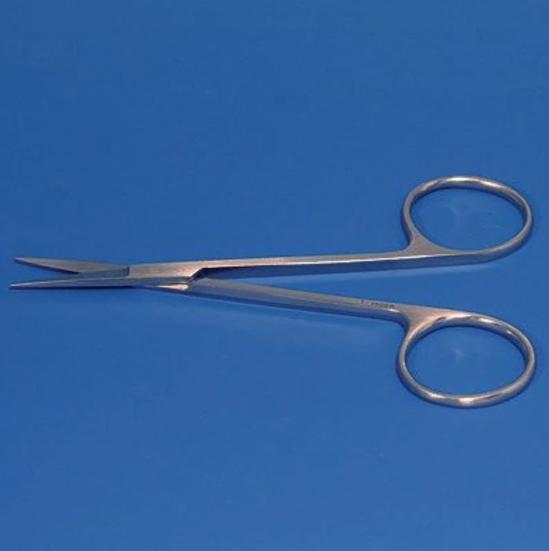 Sklar Iris Scissors, Straight, 4-1/2" (11.4 cm), Stainless Steel, Non-Sterile, Reusable