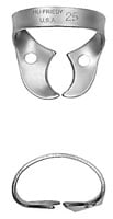 Hu-Friedy Satin Steel Rubber Dam Clamp #25 Wingless, Upper Left/Lower Right Molars, RDCM25