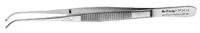 Hu-Friedy #34 Semkin-Taylor Tissue Pliers, 1x2 Teeth, Curved, 5" (12.5 cm), TP34