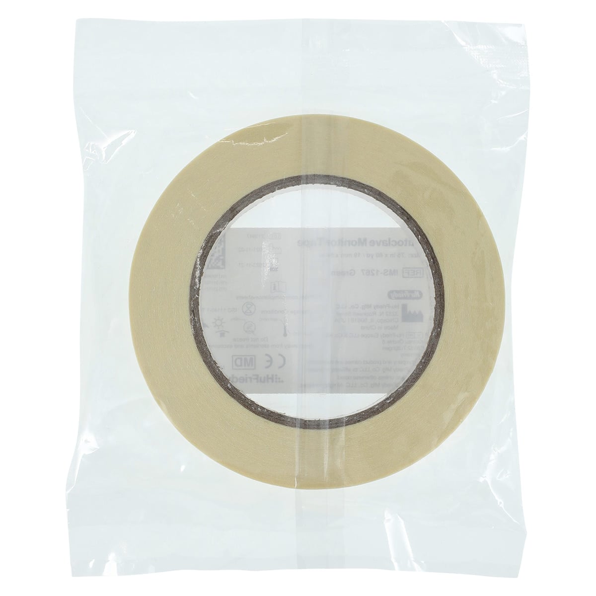Hu-Friedy IMS Autoclave Monitor Tape, Green, 3/4" x 60 Yards, Chemical Indicator, IMS-1267