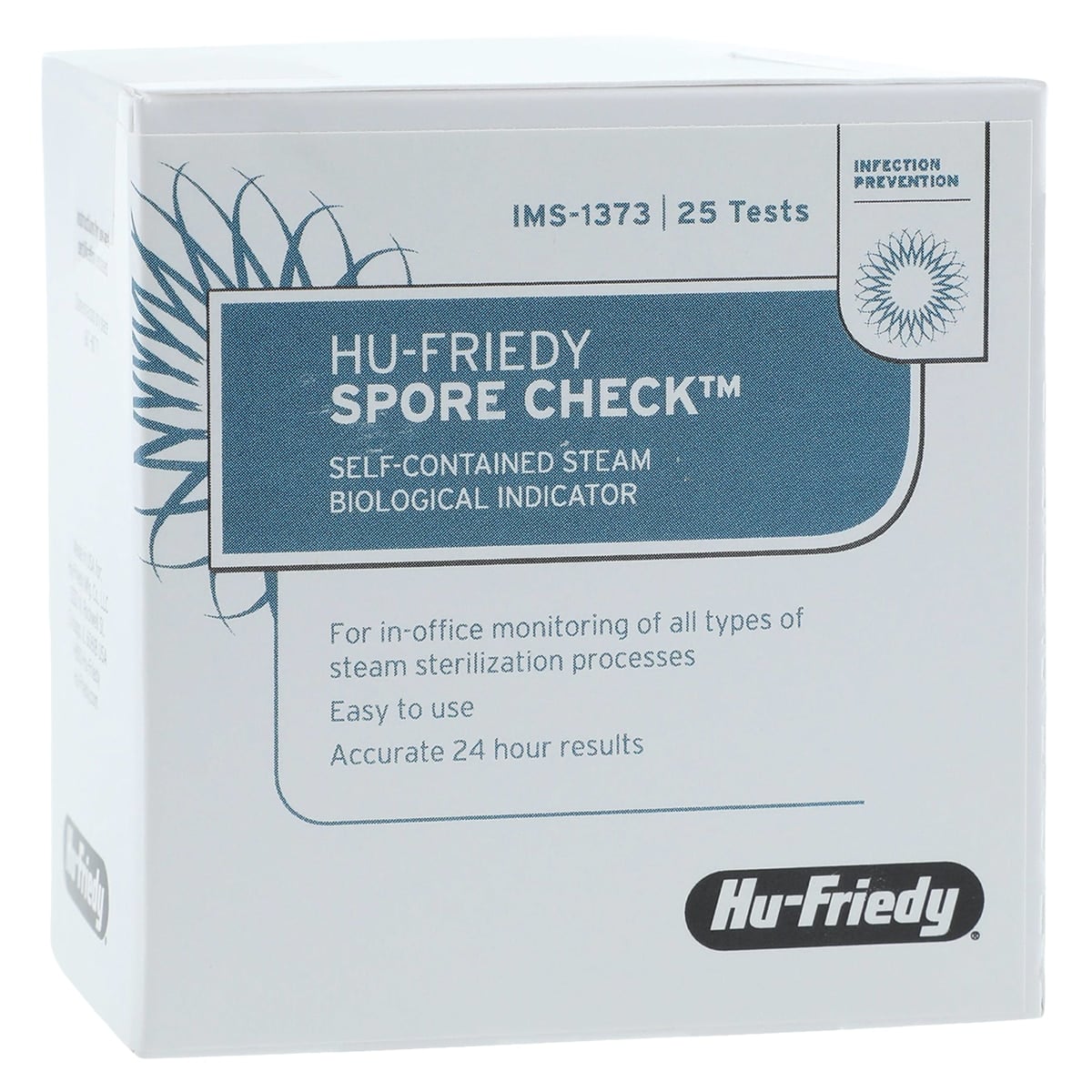 Hu-Friedy SporeCheck Biological Indicator Vials, Steam Sterilization Monitoring, 25/Box, IMS-1373
