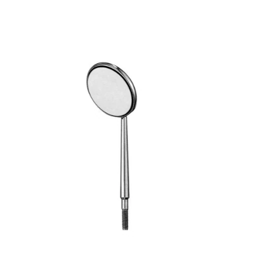 Hu-Friedy Cone Socket Front Surface Mouth Mirror, #5, Single-Sided, Rhodium-Coated, 12/Pk, MIR5/12