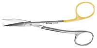 Hu-Friedy Scissors #10 Double-Curved Super-Cut, Serrated Blade, Stainless Steel, 5.25", 870544