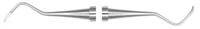 Hu-Friedy McCall 13S/14S Pointed Double-Ended Curette, #2 Octagon Handle, SM13/14S